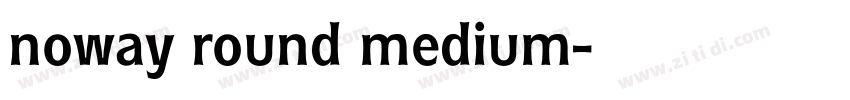 noway round medium字体转换